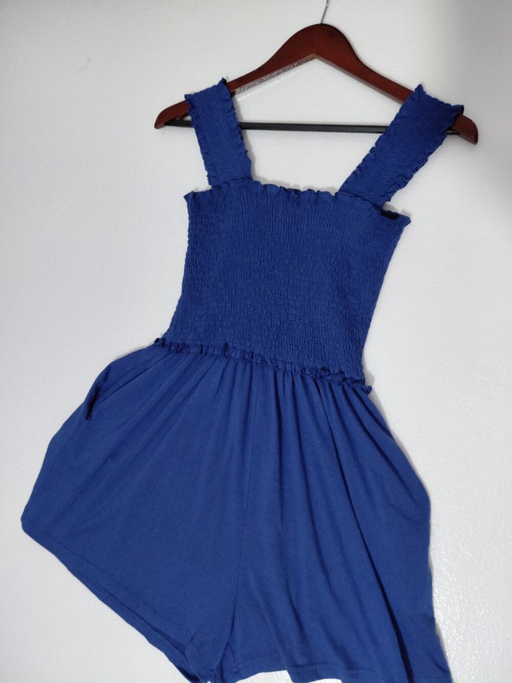 Smocked Square Neck Summer Romper